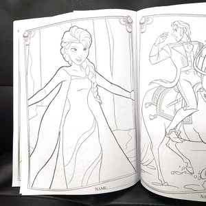 Snow Princess Girls Coloring Book