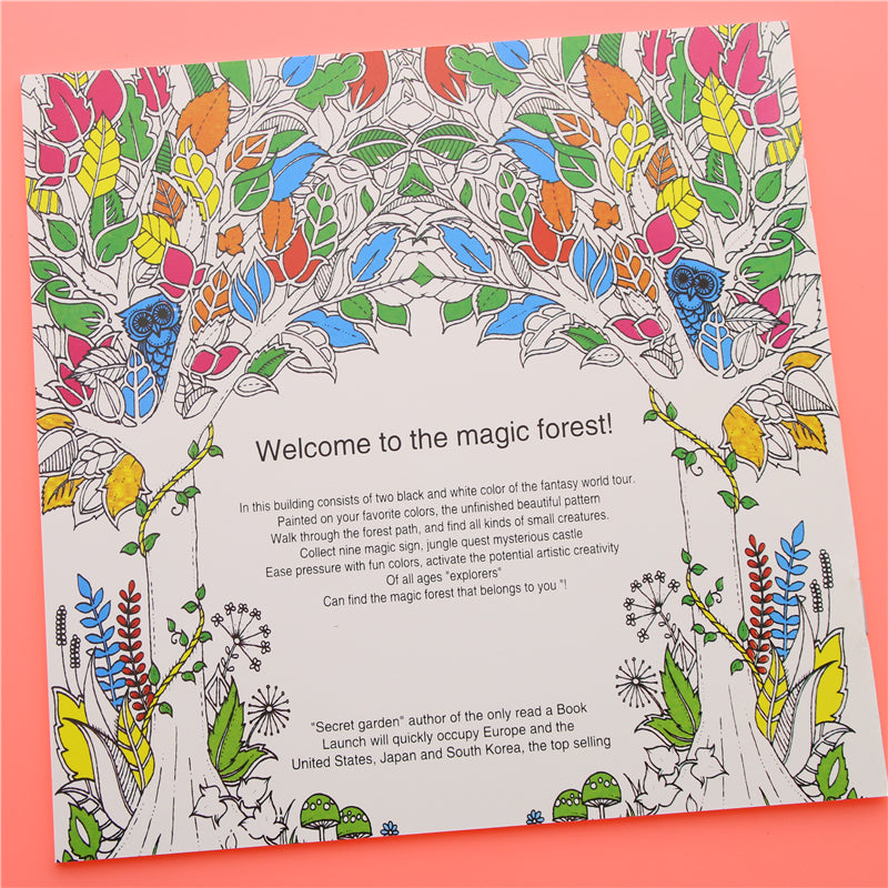 Enchanted Forest English Edition Coloring Book For Children