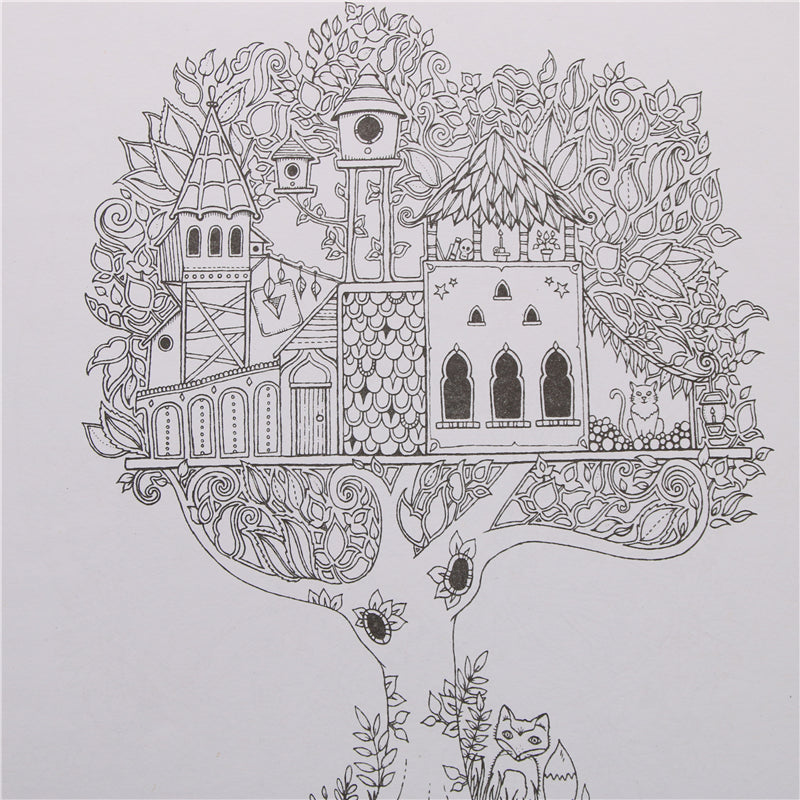 Enchanted Forest English Edition Coloring Book For Children