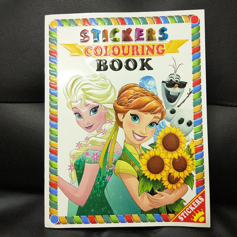 Snow Princess Girls Coloring Book